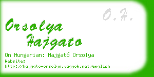 orsolya hajgato business card